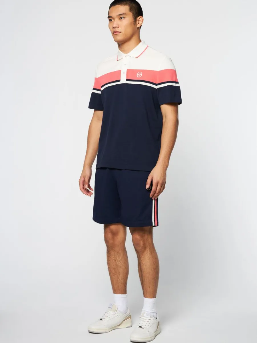 Sergio Tacchini Damarindo Polo Archivio- Gardenia/ Maritime Blue New