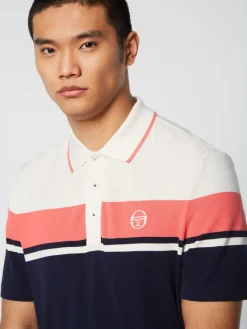 Sergio Tacchini Damarindo Polo Archivio- Gardenia/ Maritime Blue New