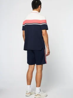 Sergio Tacchini Damarindo Polo Archivio- Gardenia/ Maritime Blue Clearance