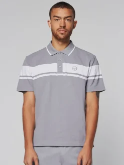 Sergio Tacchini Damarindo Polo- Sleet/ White Outlet