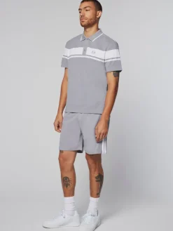 Sergio Tacchini Damarindo Polo- Sleet/ White Outlet