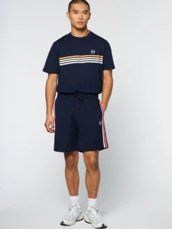 Sergio Tacchini Damarindo Short Archivio- Gardenia/ Maritime Blue Sale
