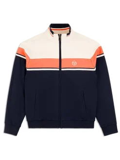 Sergio Tacchini Damarindo Track Jacket Archivio- Gardenia/ Maritime Blue Clearance