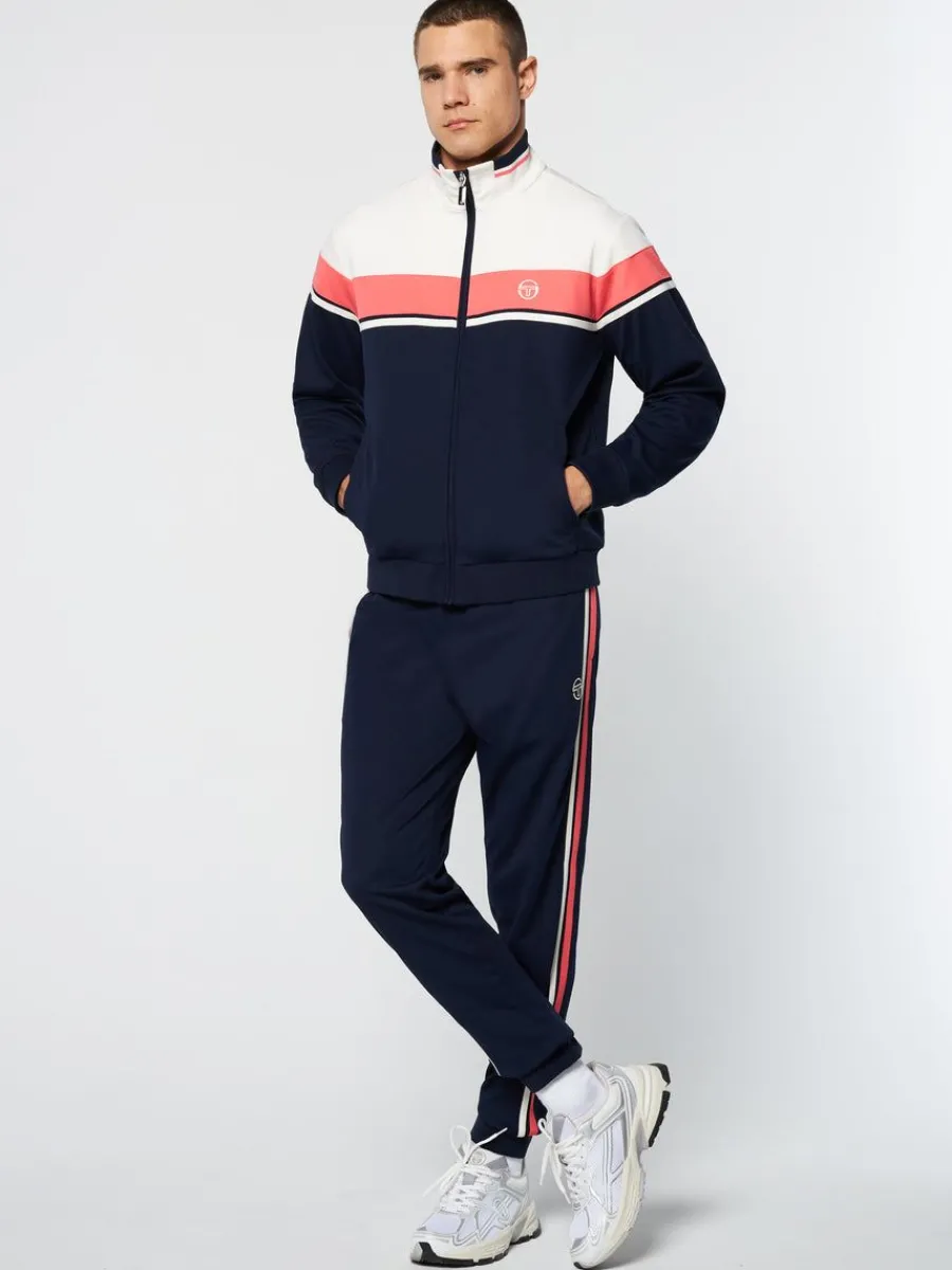 Sergio Tacchini Damarindo Track Jacket Archivio- Gardenia/ Maritime Blue Clearance