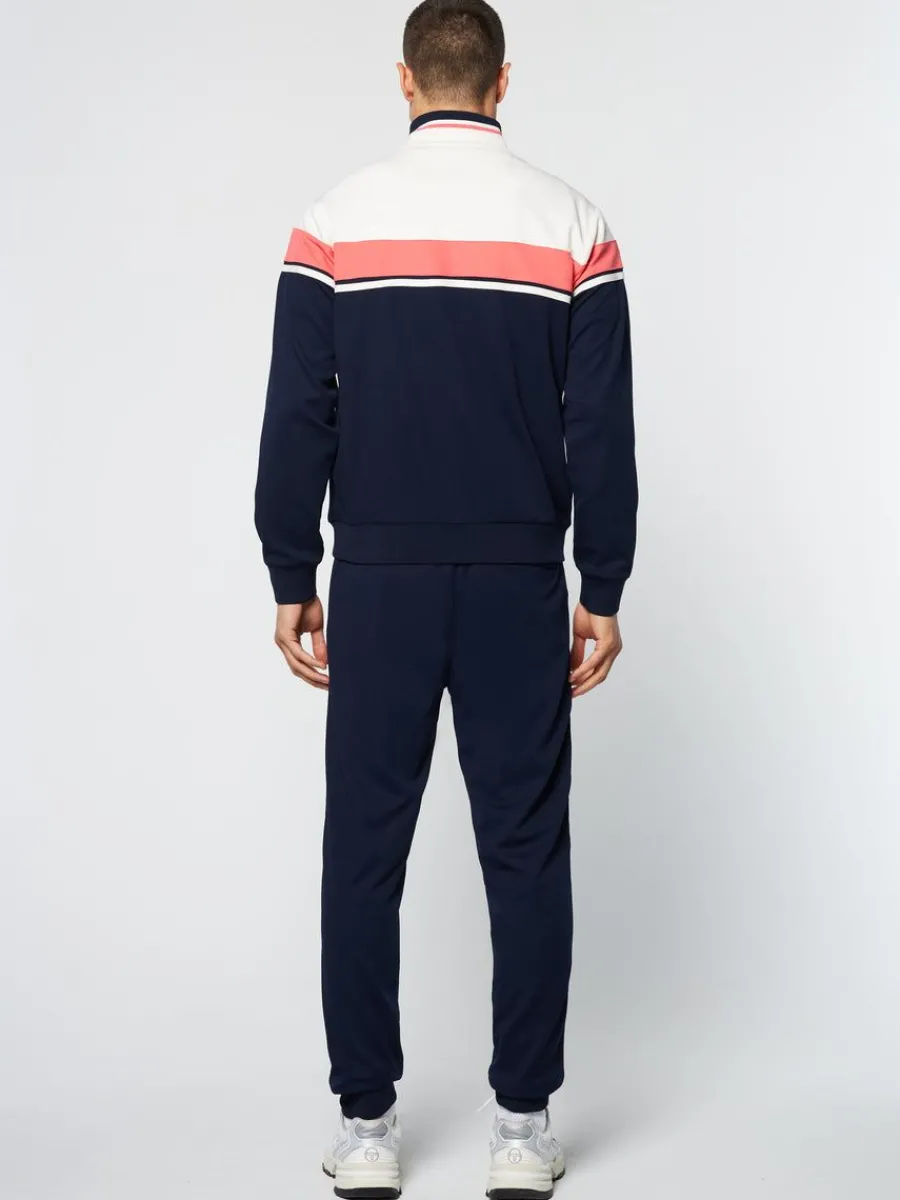 Sergio Tacchini Damarindo Track Jacket Archivio- Gardenia/ Maritime Blue Clearance