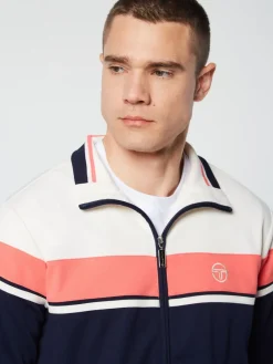 Sergio Tacchini Damarindo Track Jacket Archivio- Gardenia/ Maritime Blue Clearance