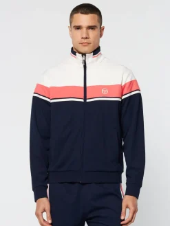 Sergio Tacchini Damarindo Track Jacket Archivio- Gardenia/ Maritime Blue Outlet