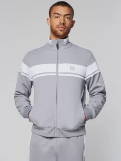 Sergio Tacchini Damarindo Track Jacket- Sleet/ White Clearance