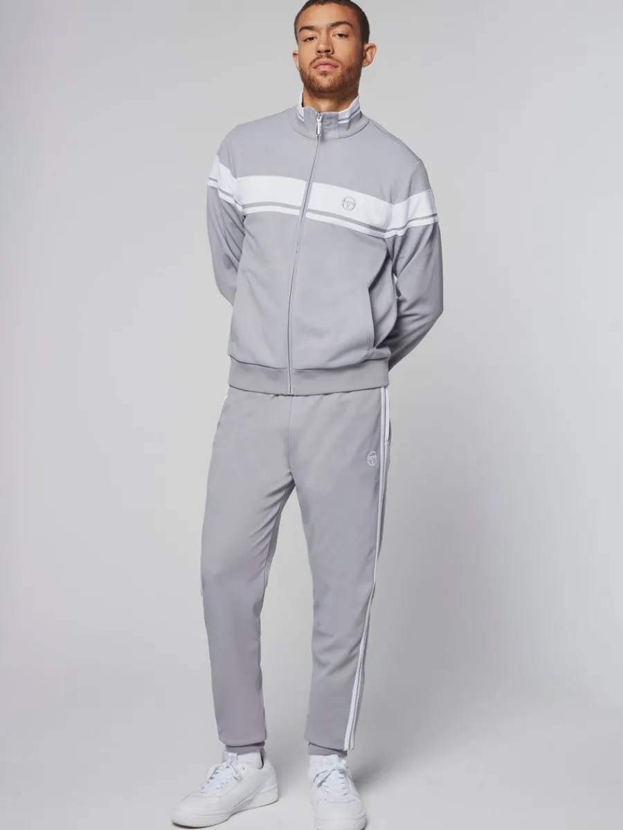 Sergio Tacchini Damarindo Track Jacket- Sleet/ White Clearance