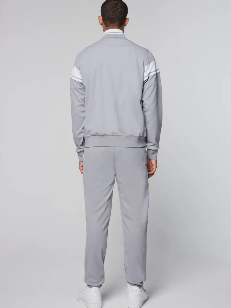 Sergio Tacchini Damarindo Track Jacket- Sleet/ White Clearance