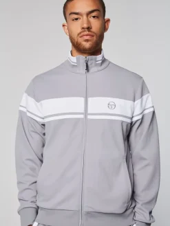 Sergio Tacchini Damarindo Track Jacket- Sleet/ White Clearance