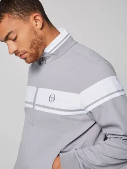 Sergio Tacchini Damarindo Track Jacket- Sleet/ White Clearance