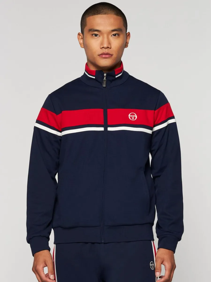 Sergio Tacchini Damarindo Track Jacket-Maritime Blue Clearance