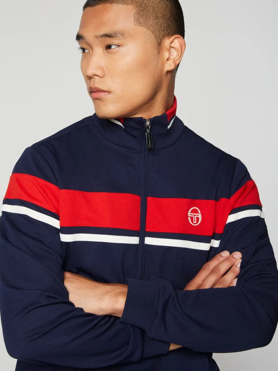 Sergio Tacchini Damarindo Track Jacket-Maritime Blue Clearance