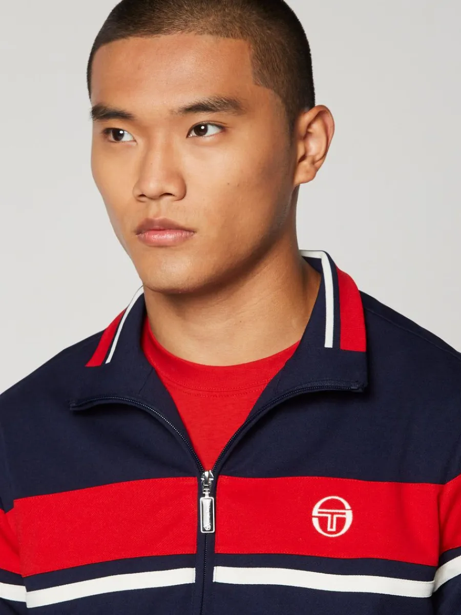 Sergio Tacchini Damarindo Track Jacket-Maritime Blue Clearance