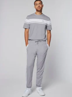 Sergio Tacchini Damarindo Track Pant- Sleet/ White Sale