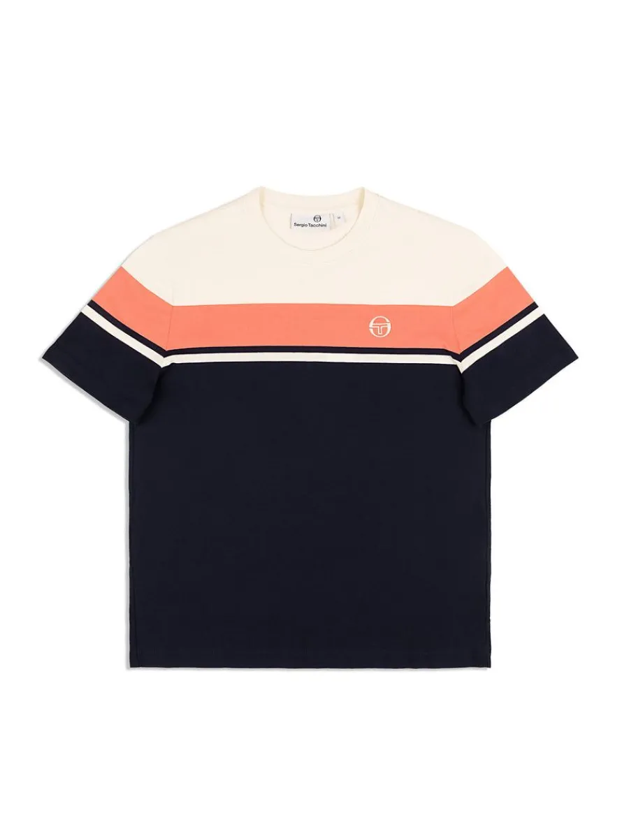 Sergio Tacchini Damarindo T-Shirt Archivio -Gardenia/ Maritime Blue Online