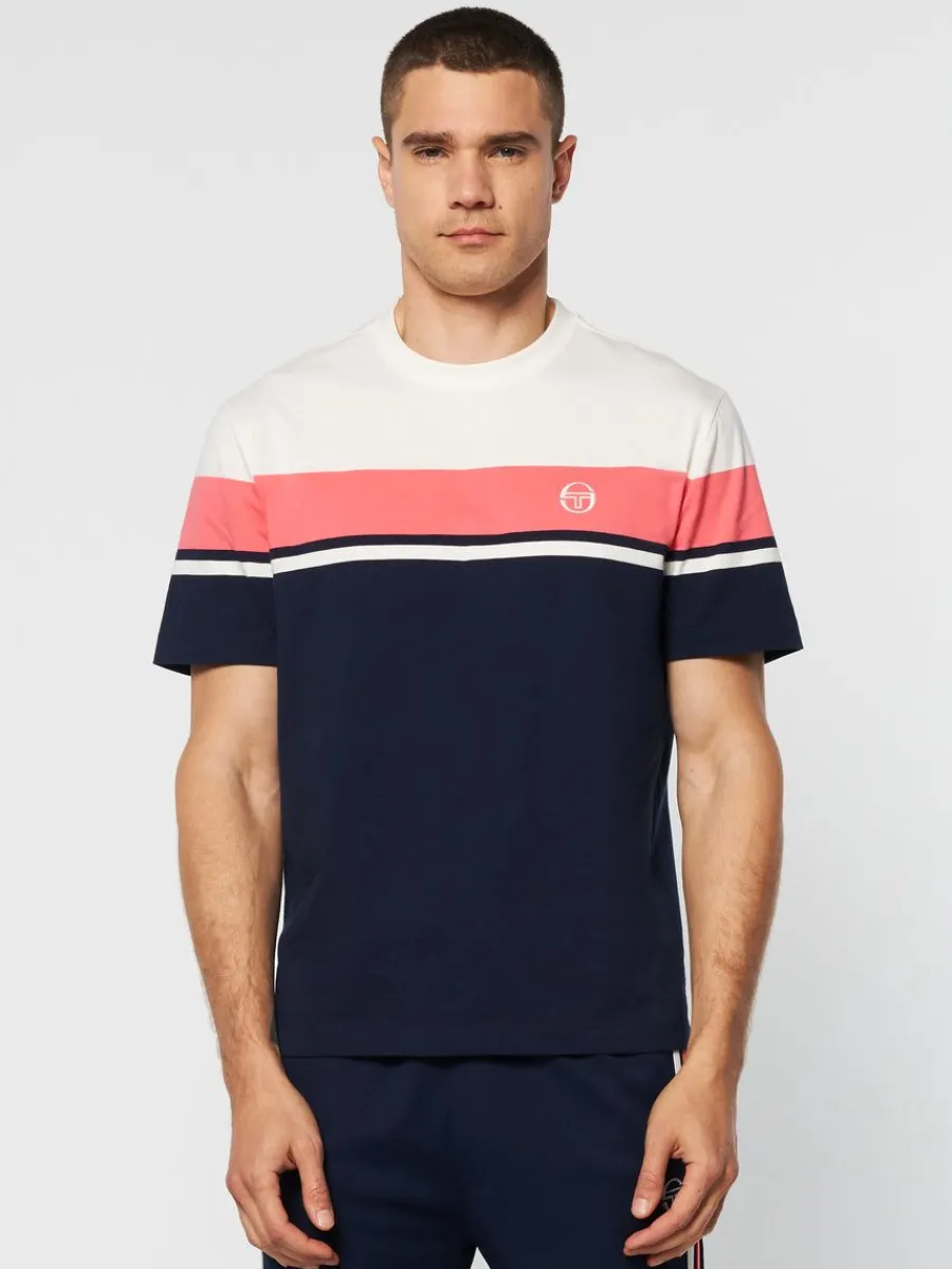 Sergio Tacchini Damarindo T-Shirt Archivio -Gardenia/ Maritime Blue Online