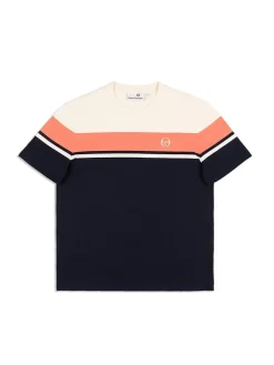 Sergio Tacchini Damarindo T-Shirt Archivio -Gardenia/ Maritime Blue New