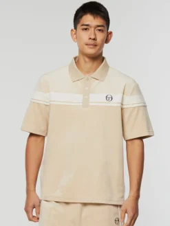 Sergio Tacchini Damarindo Velour Polo-Cement/ Gardenia Best