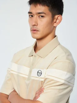 Sergio Tacchini Damarindo Velour Polo-Cement/ Gardenia Best