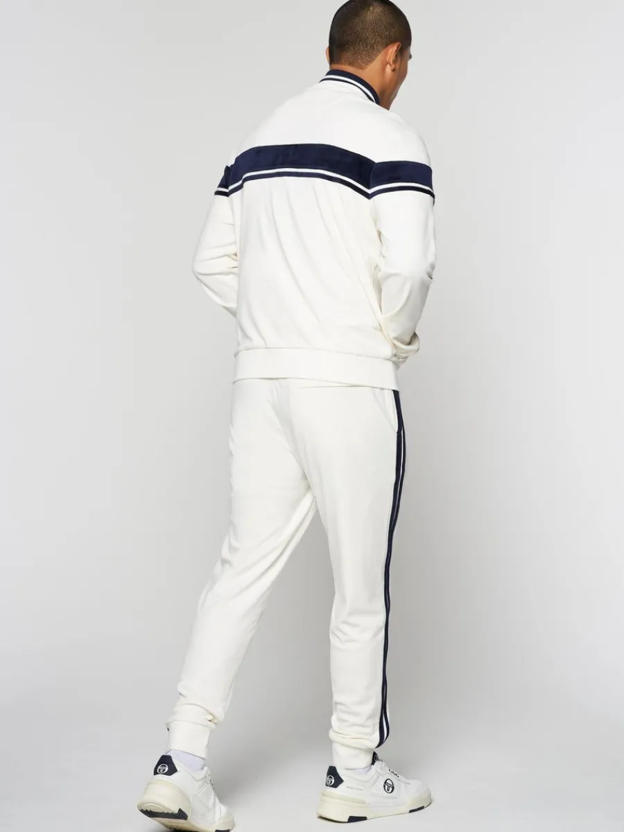 Sergio Tacchini Damarindo Velour Track Jacket- Gardenia Clearance
