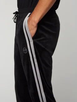 Sergio Tacchini Damarindo Velour Track Pant- Black Beauty New