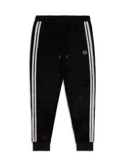Sergio Tacchini Damarindo Velour Track Pant- Black Beauty New