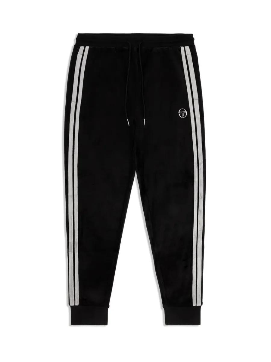 Sergio Tacchini Damarindo Velour Track Pant- Black Beauty New