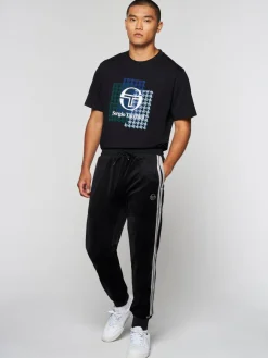 Sergio Tacchini Damarindo Velour Track Pant- Black Beauty New