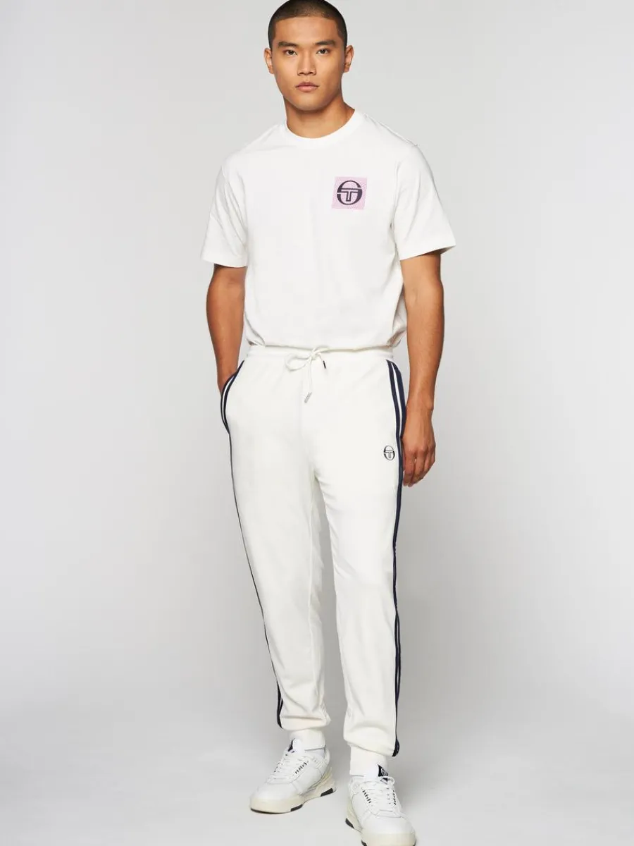 Sergio Tacchini Damarindo Velour Track Pant- Gardenia Outlet