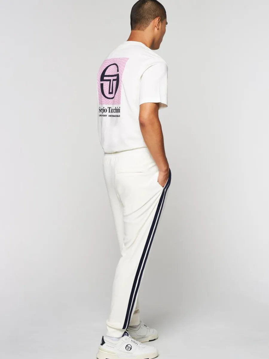 Sergio Tacchini Damarindo Velour Track Pant- Gardenia Outlet