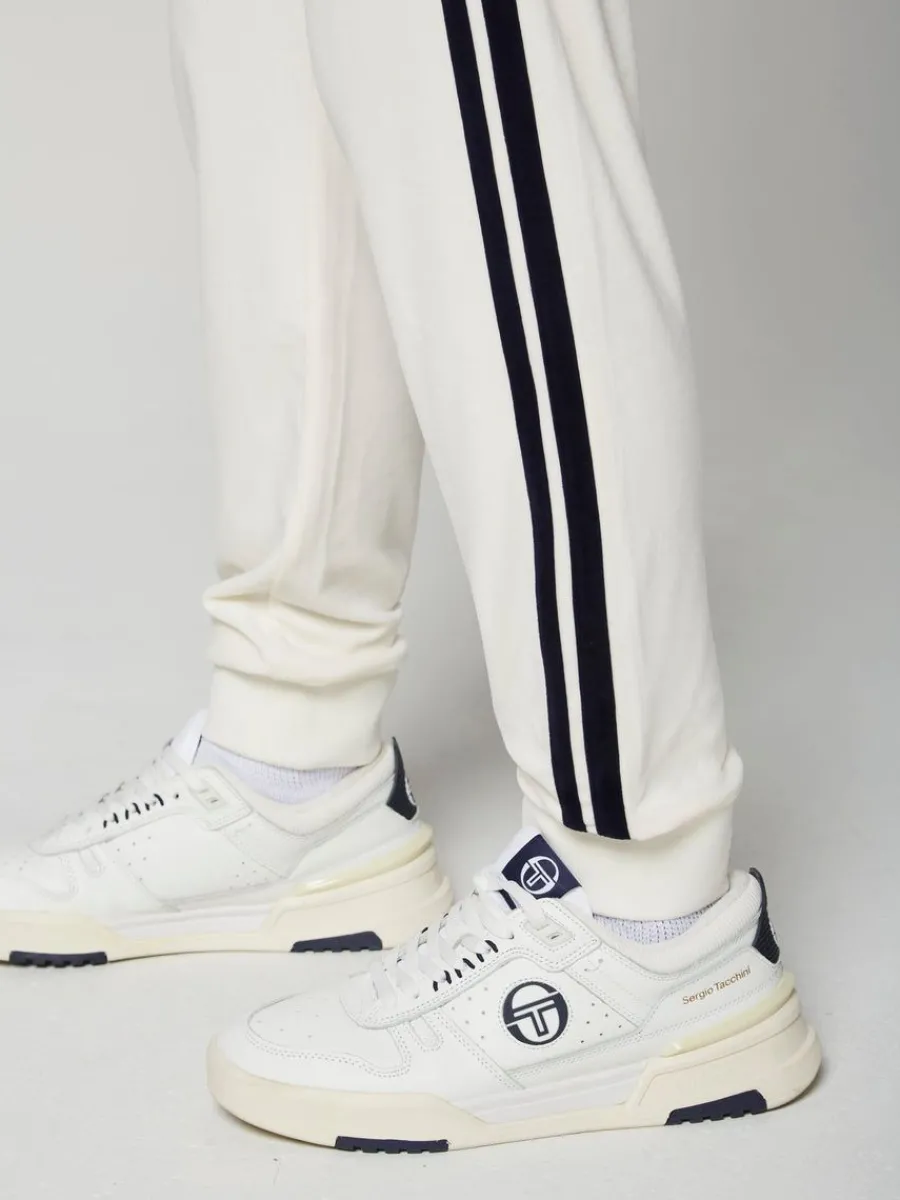 Sergio Tacchini Damarindo Velour Track Pant- Gardenia Outlet