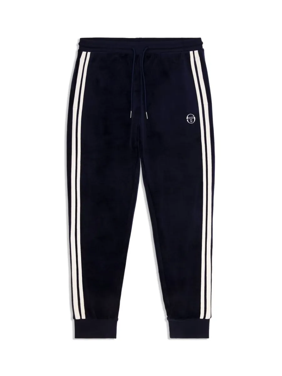 Sergio Tacchini Damarindo Velour Track Pant- Maritime Blue Best