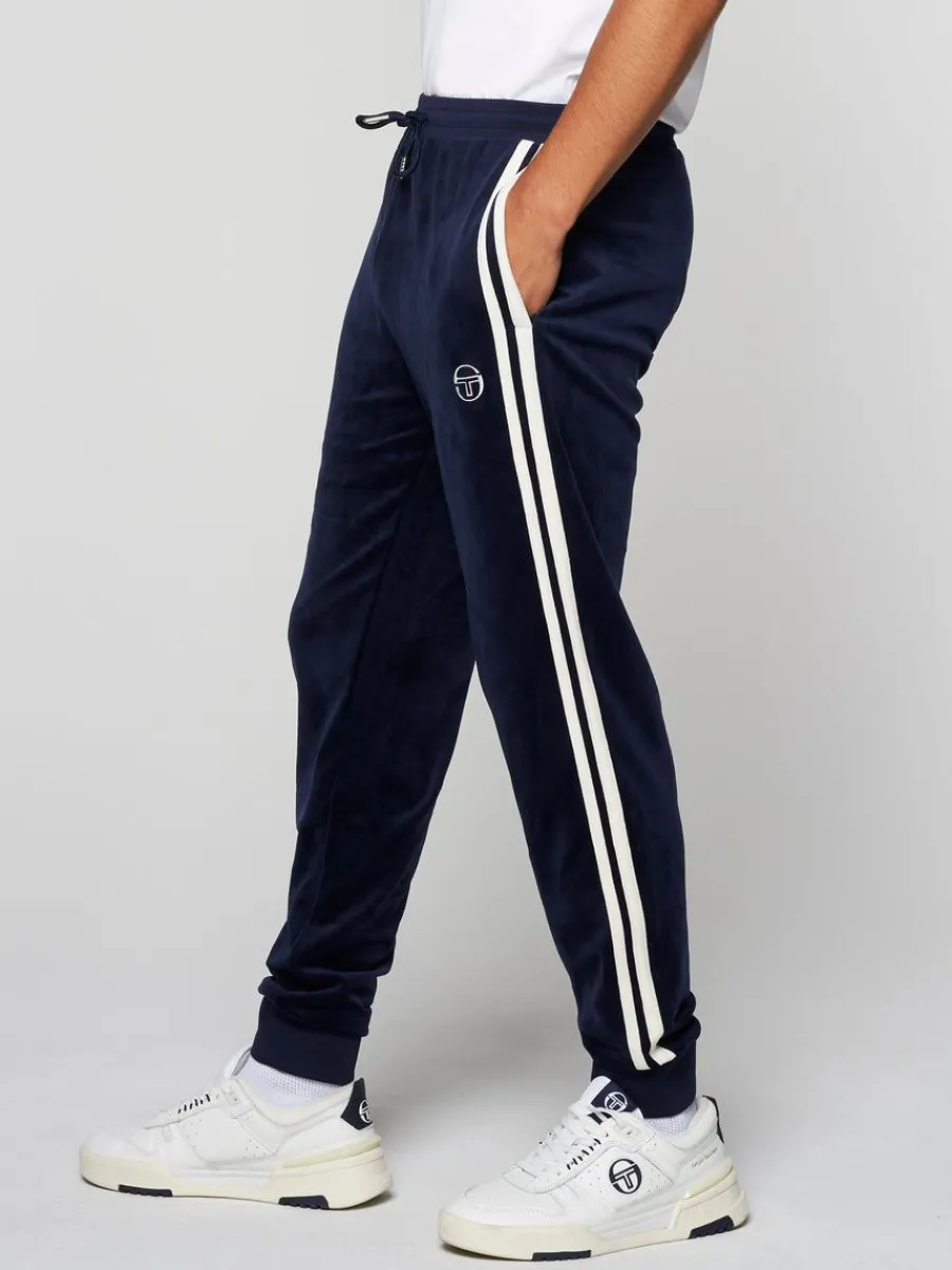 Sergio Tacchini Damarindo Velour Track Pant- Maritime Blue Best