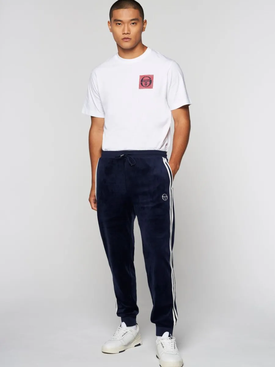 Sergio Tacchini Damarindo Velour Track Pant- Maritime Blue Best