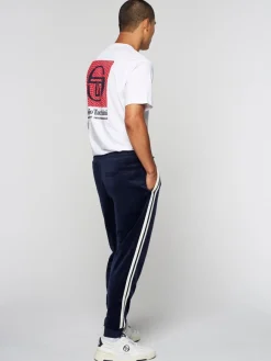 Sergio Tacchini Damarindo Velour Track Pant- Maritime Blue Best