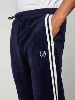 Sergio Tacchini Damarindo Velour Track Pant- Maritime Blue Best