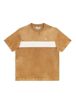 Sergio Tacchini Debossed Damarindo Velour T-Shirt- Meerkat Outlet