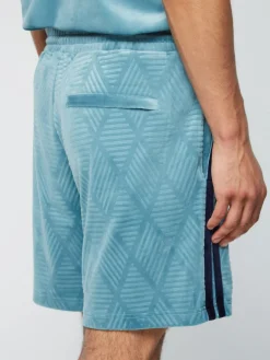 Sergio Tacchini Debossed Damarindo Velour Short- Larkspur