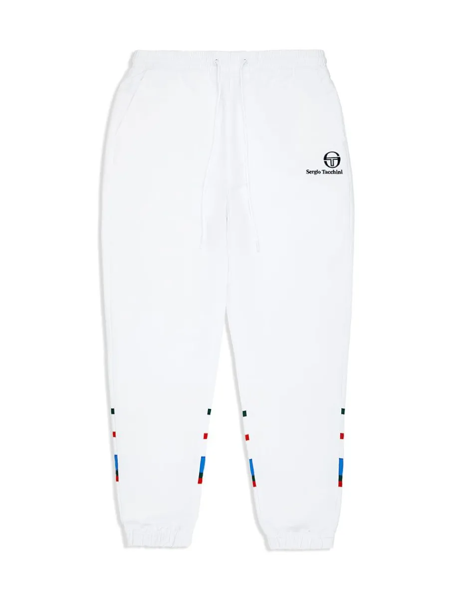 Sergio Tacchini Denver Track Pants- White Outlet