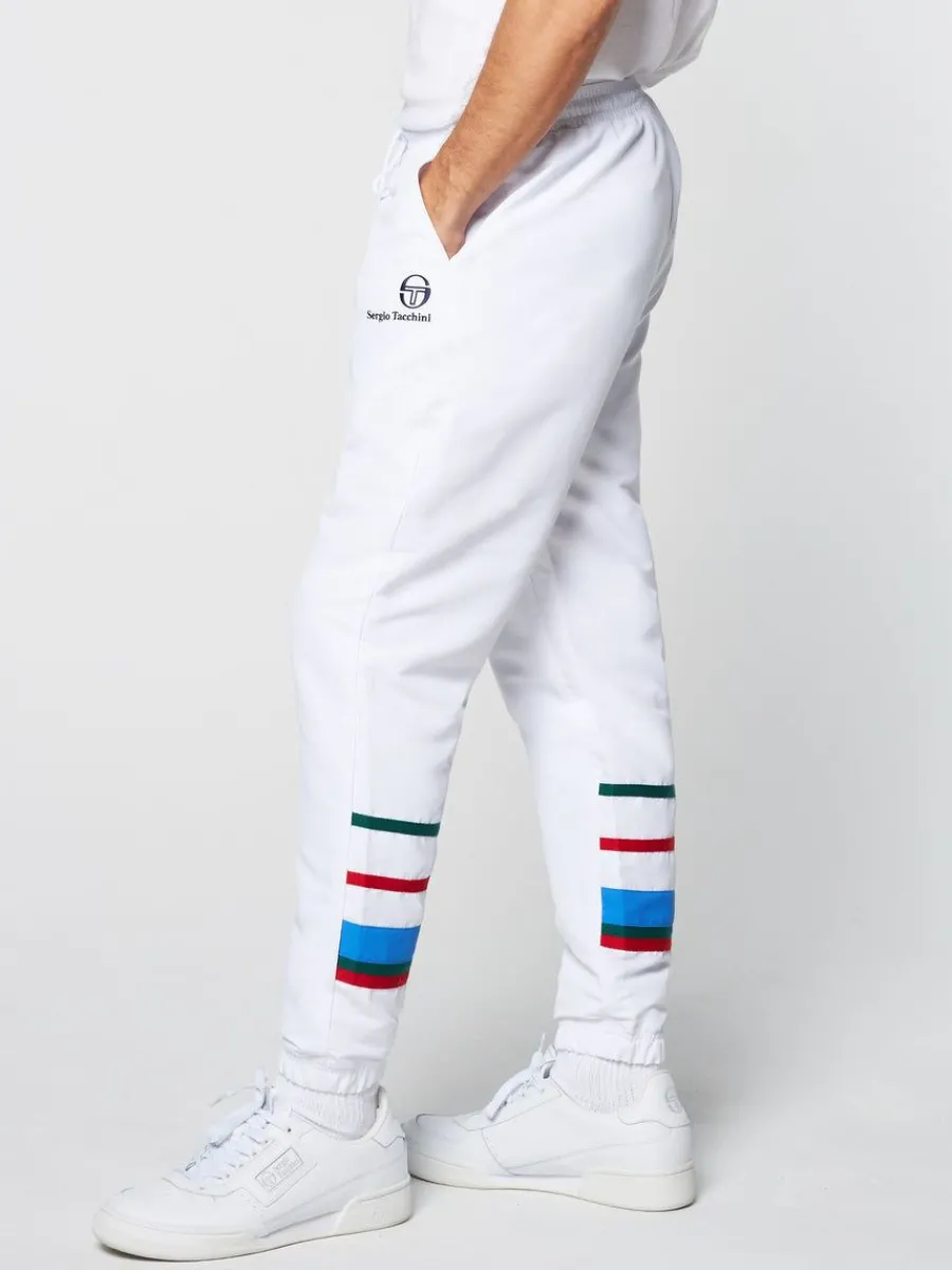 Sergio Tacchini Denver Track Pants- White Outlet