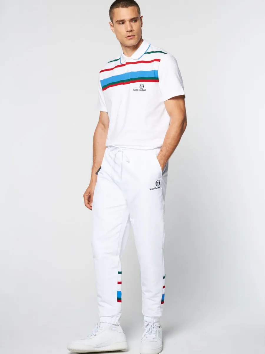 Sergio Tacchini Denver Track Pants- White Outlet