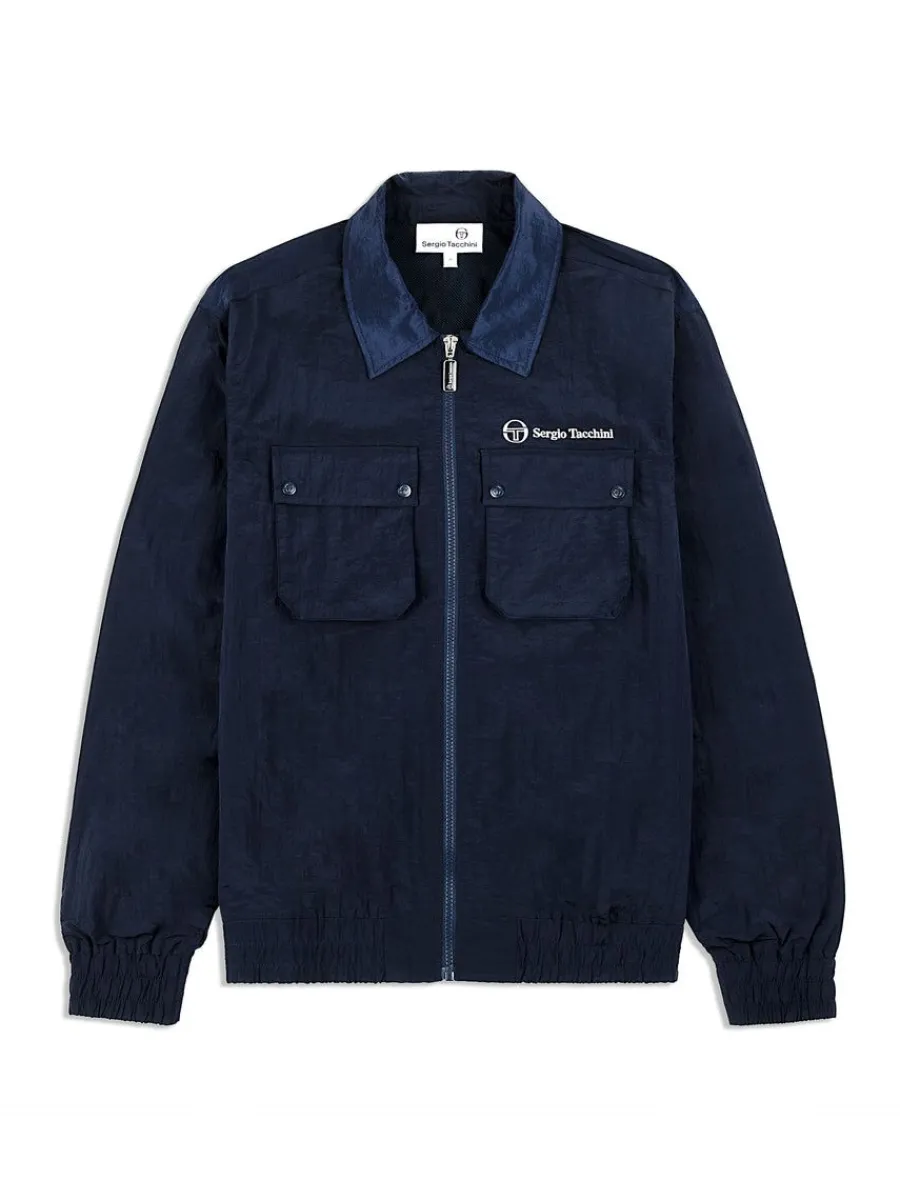 Sergio Tacchini Devonte Track Jacket- Maritime Blue Hot