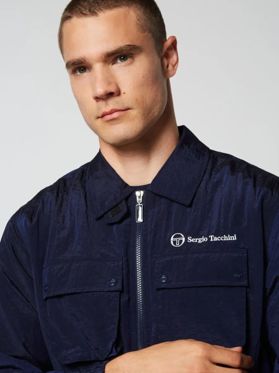 Sergio Tacchini Devonte Track Jacket- Maritime Blue Hot