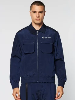 Sergio Tacchini Devonte Track Jacket- Maritime Blue Sale