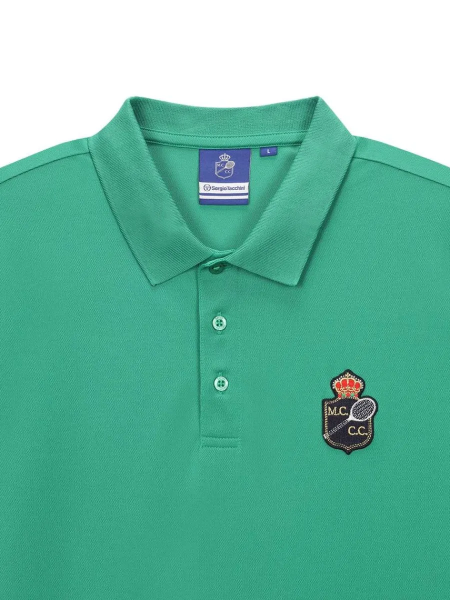 Sergio Tacchini Doubles Mch Polo- Green Discount