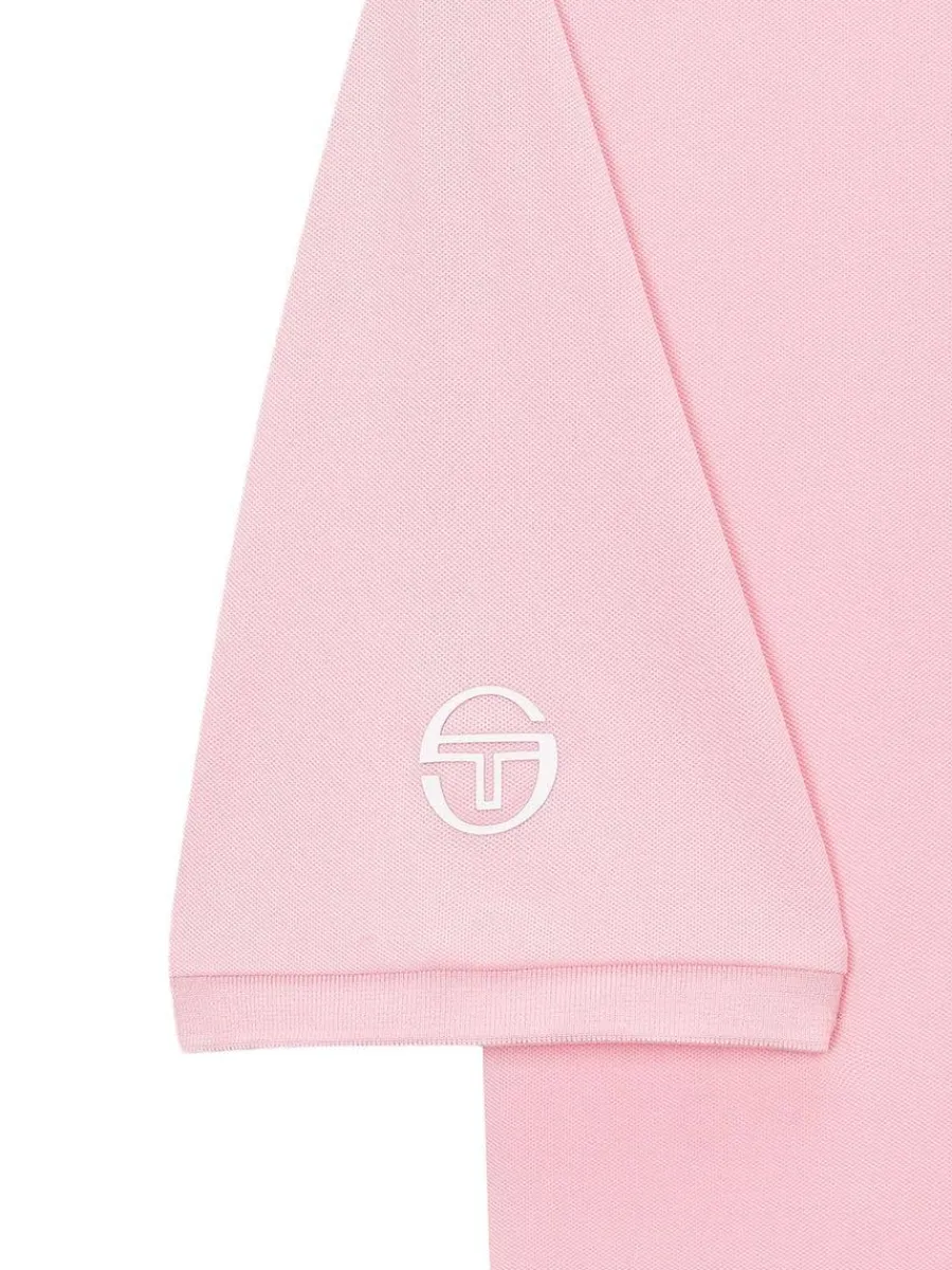 Sergio Tacchini Doubles Mch Polo- Light Pink New