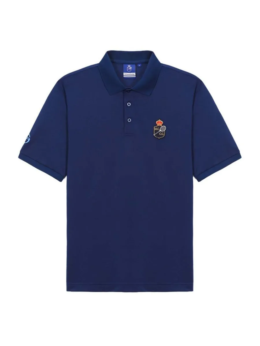 Sergio Tacchini Doubles Mch Polo- Navy Discount