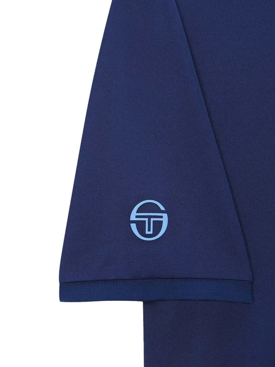 Sergio Tacchini Doubles Mch Polo- Navy Discount